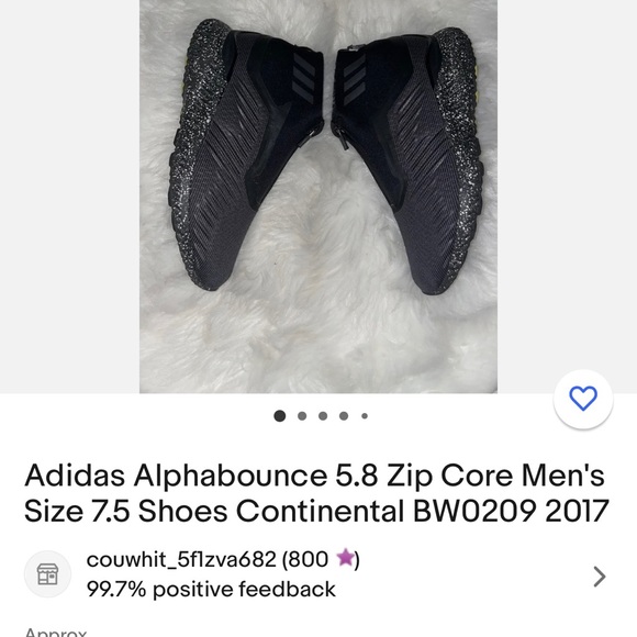 Adidas Men’s Black Shoes - Picture 3 of 4